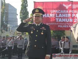 Polres Pamekasan Gelar Upacara Peringatan Hari Lahir Pancasila,Memperkokoh Ideologi Pancasila, Menuju Indonesia Raya