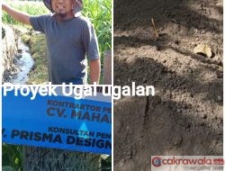 Proyek Pembangunan lrigasi Desa Cindogo Diduga Tidak Sesuai Spesifkasi Tehknis