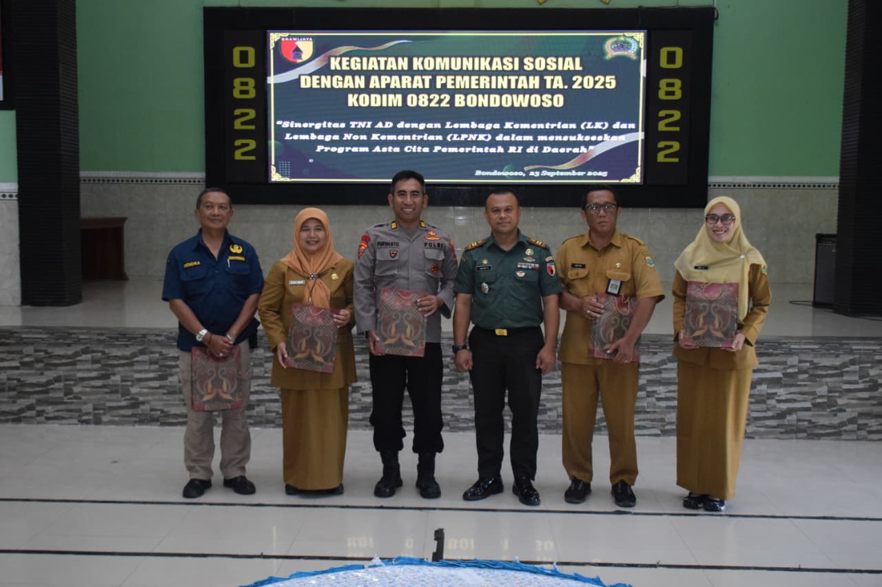Kodim 0822 Bondowoso Perkuat Silaturahmi dan Sinergi Lewat Komsos 2025