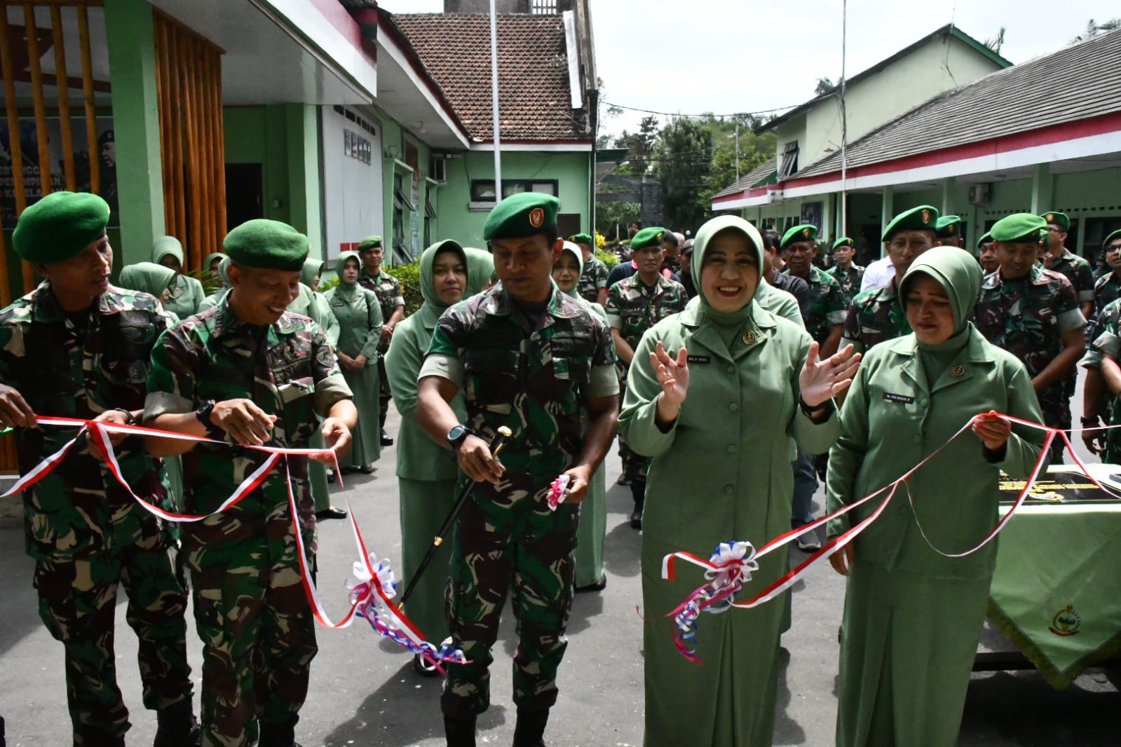 Dandim 0822 Bondowoso Resmikan Aula Jenderal Soedirman dan Kantor Persit