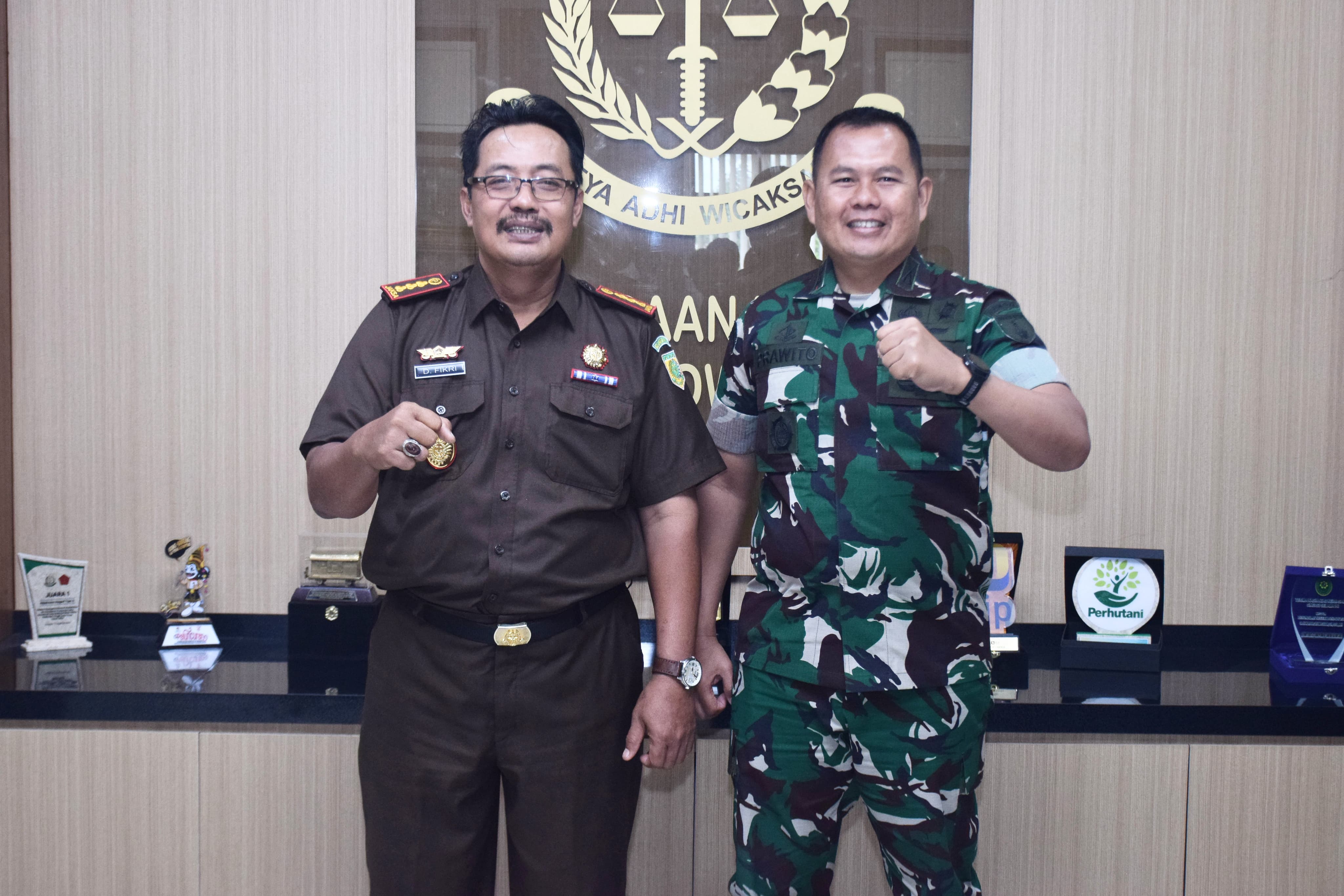 Bangun Kolaborasi Lintas Lembaga, Dandim 0822 Kunjungi Kejari Bondowoso