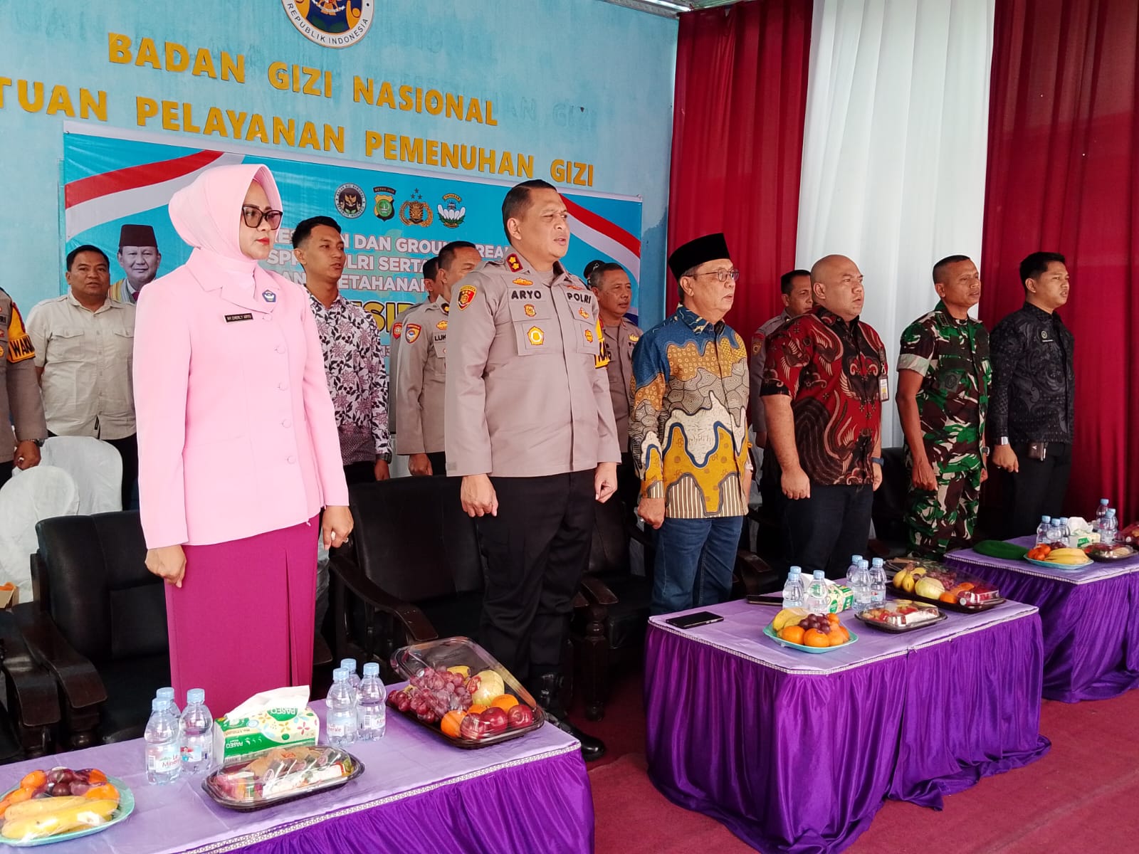 Wakili Dandim 0822, Pasilog Hadiri Peresmian SPPG Polri dan Gudang Ketahanan Pangan oleh Presiden RI