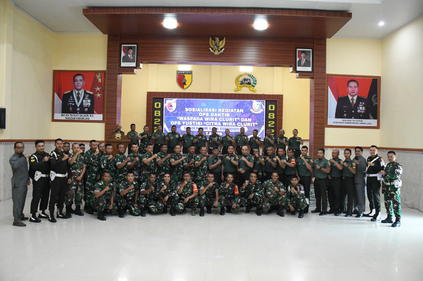 DISIPLIN PRAJURIT DIKETATKAN! 95 Personel Kodim 0822 Ikuti Sosialisasi Ops “Waspada Wira Clurit” dan “Citra Wira Clurit”