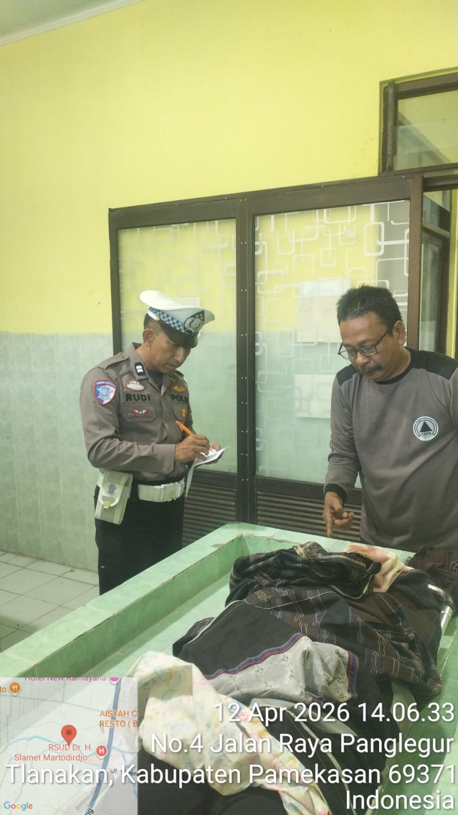 Kecelakaan Lalu Lantas di Jalan Panglima Sudirman Pamekasan, Satu Penumpang Motor Meninggal Dunia